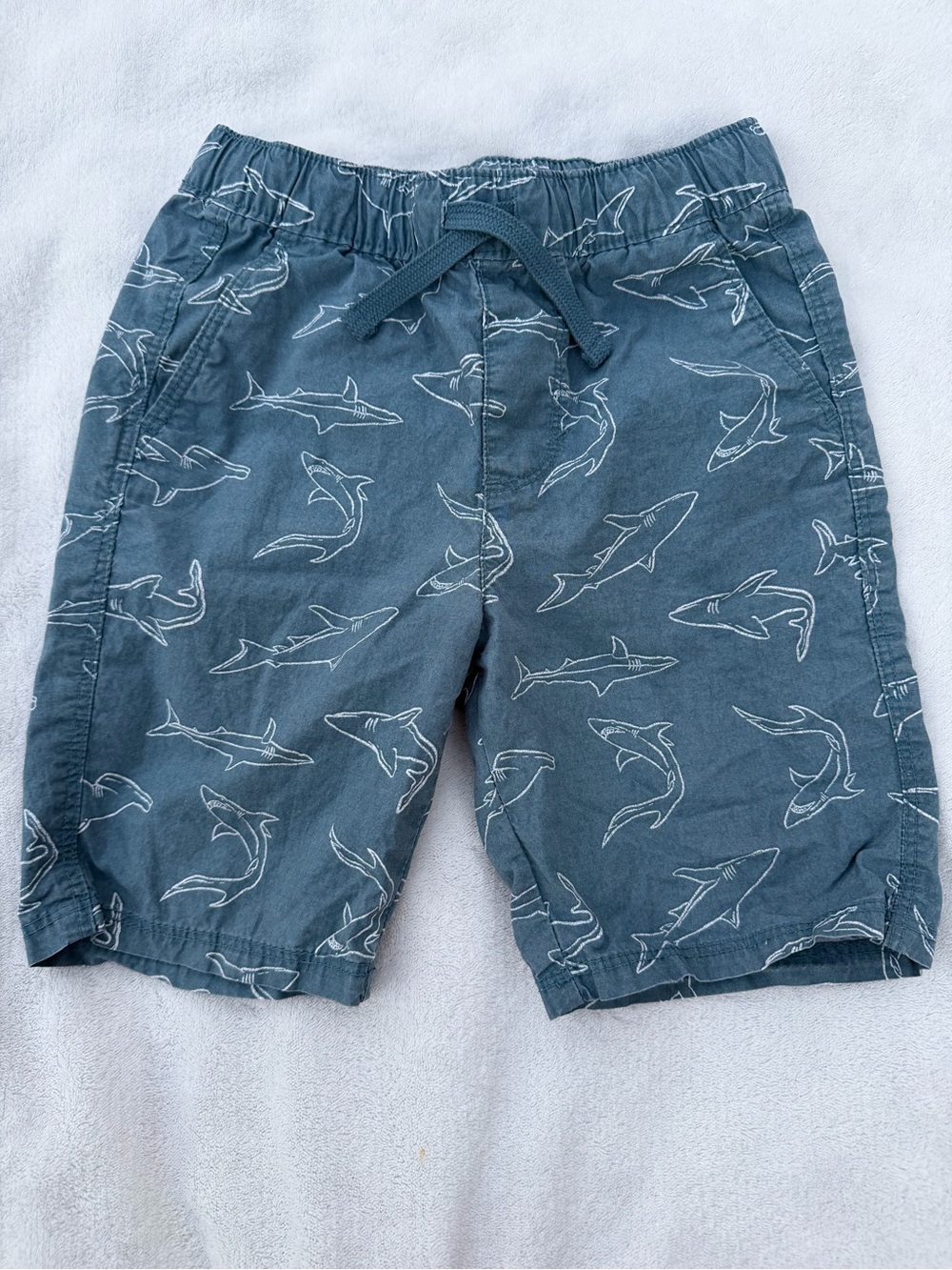 Old Navy Blue Shark-Print Kids Shorts Size 5T